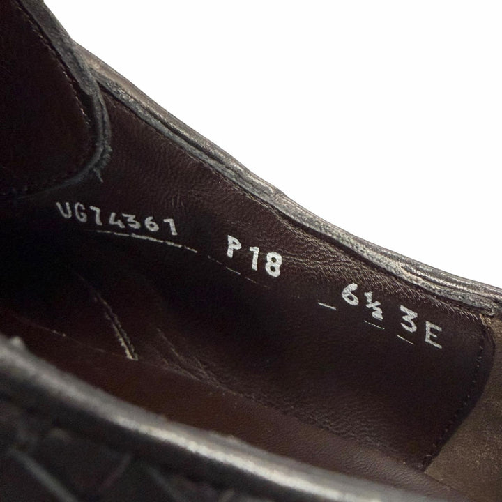 Discounted Great Salvatore Ferragamo Leather shoes black leather mens 6.5