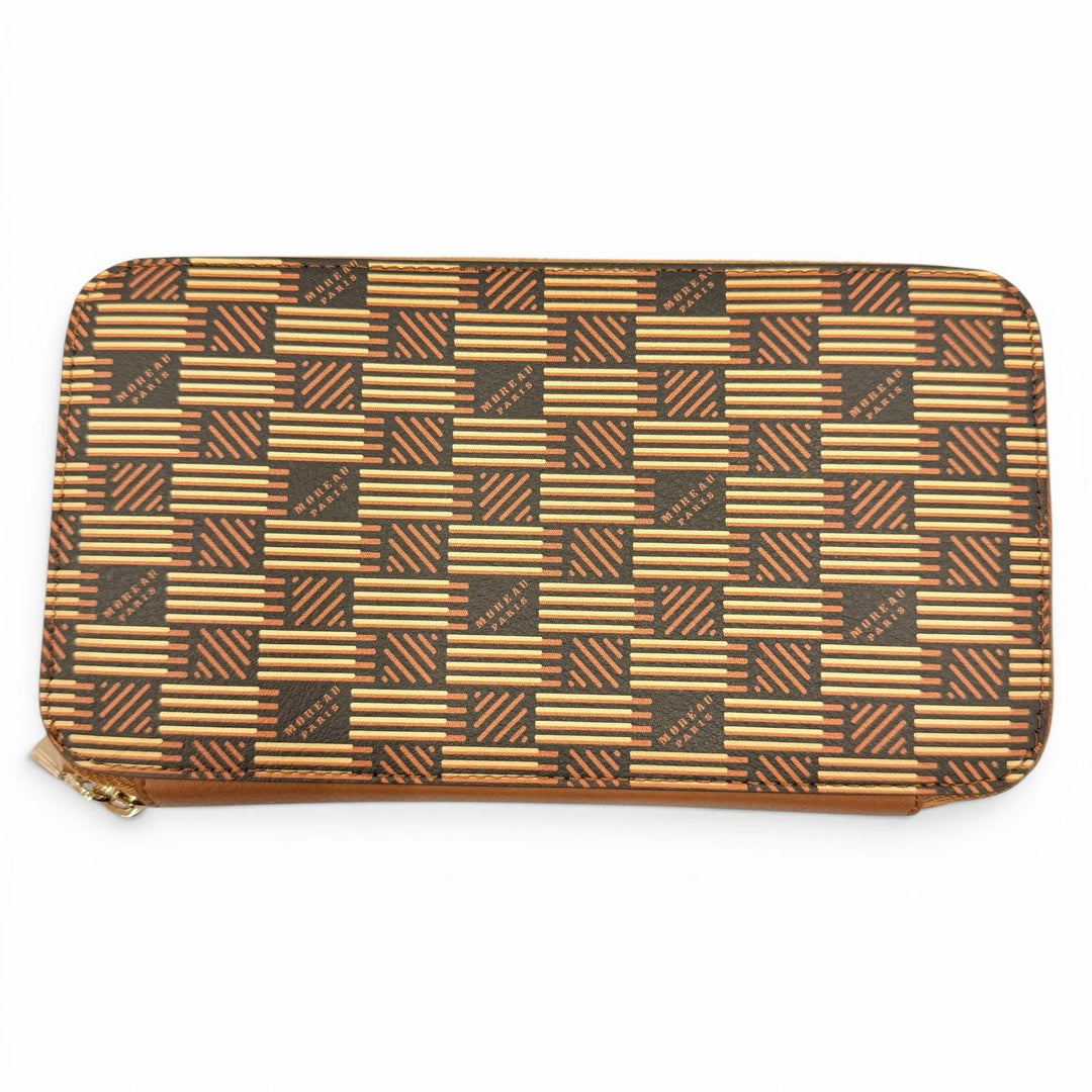 Pristine MOREAU PARIS Purse Brown leather mens PZ1216IOVOSTECEI