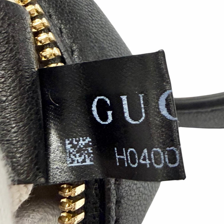 Great GUCCI Shoulder Bag Blondie Small fringed tassel leather black 742360