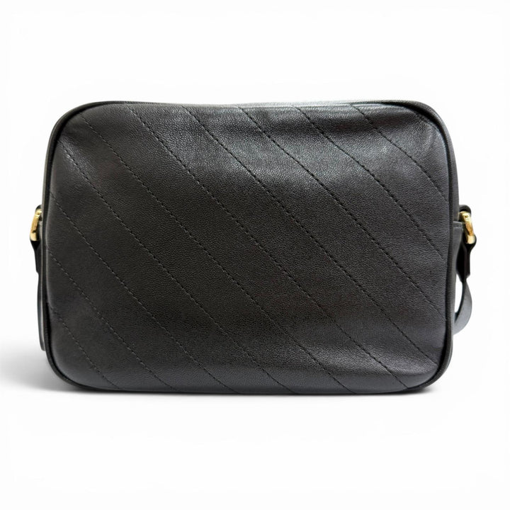 Great GUCCI Shoulder Bag Blondie Small fringed tassel leather black 742360