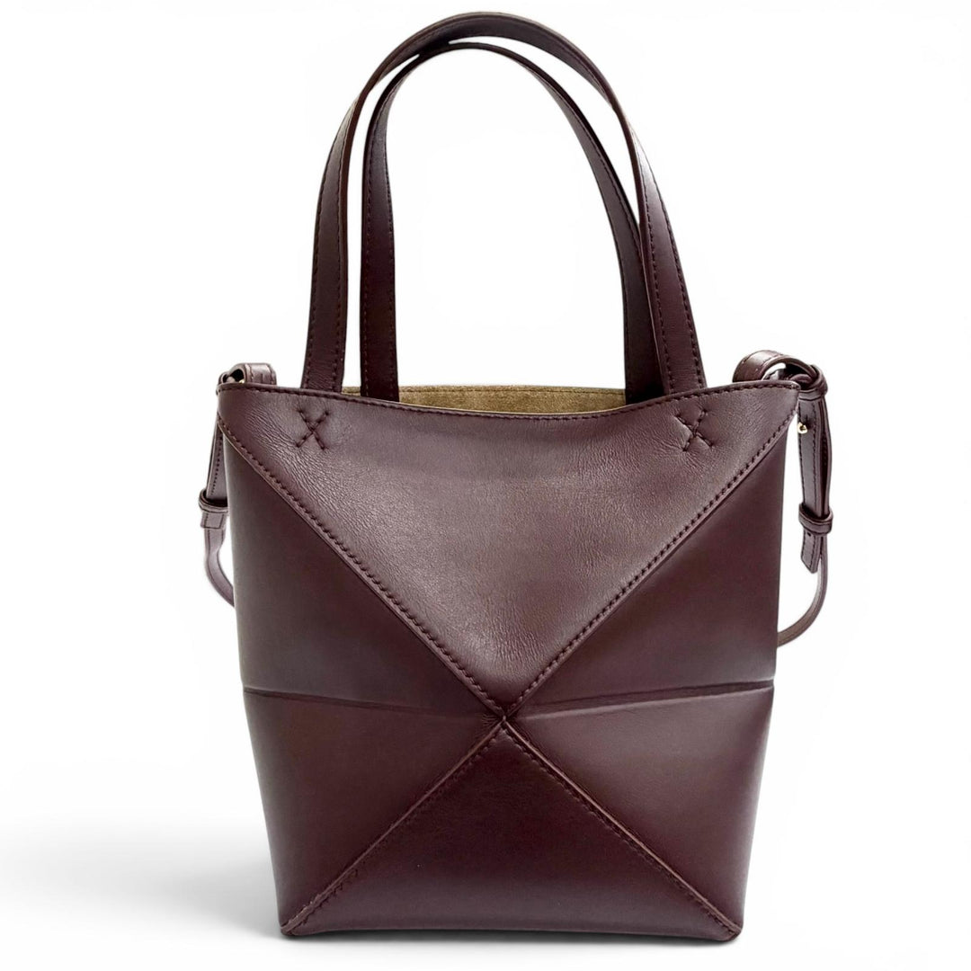 Great LOEWE Shoulder Bag Puzzle Fold Tote Mini 2-way handle bag A657V25X01
