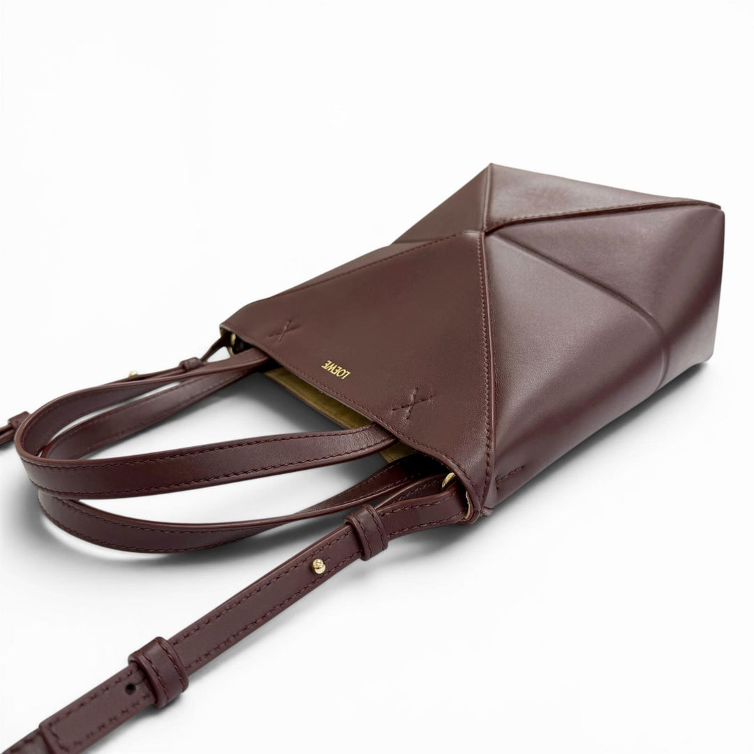 Great LOEWE Shoulder Bag Puzzle Fold Tote Mini 2-way handle bag A657V25X01