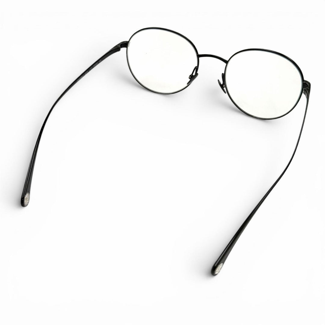 Great CHANEL Glasses Oval Shape Optical COCO Mark with logo Matt black 2209