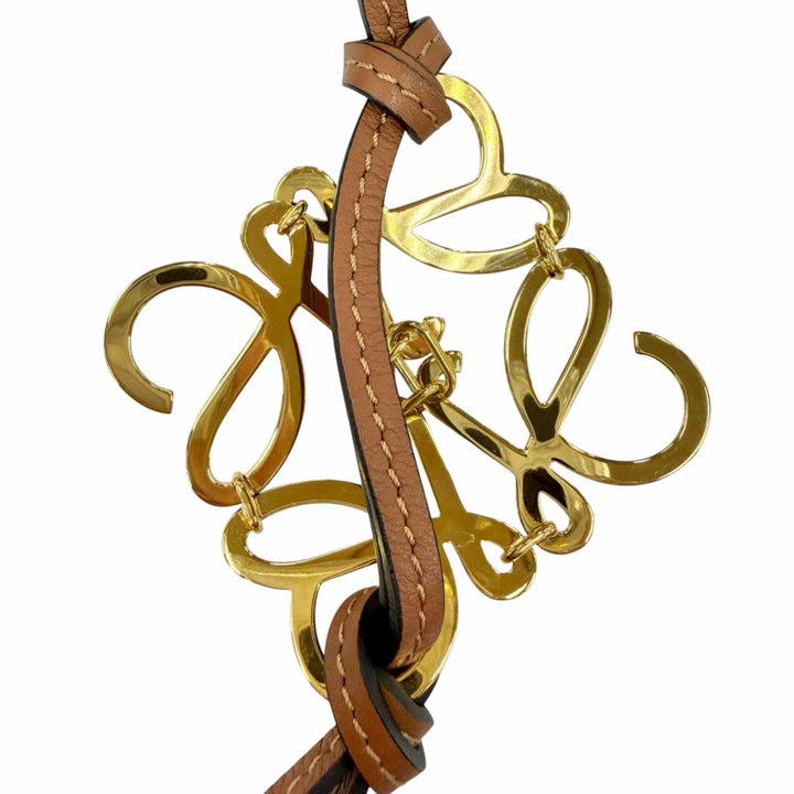 Great LOEWE Bag charm Anagram Keychain Classic calf Women C821232X01