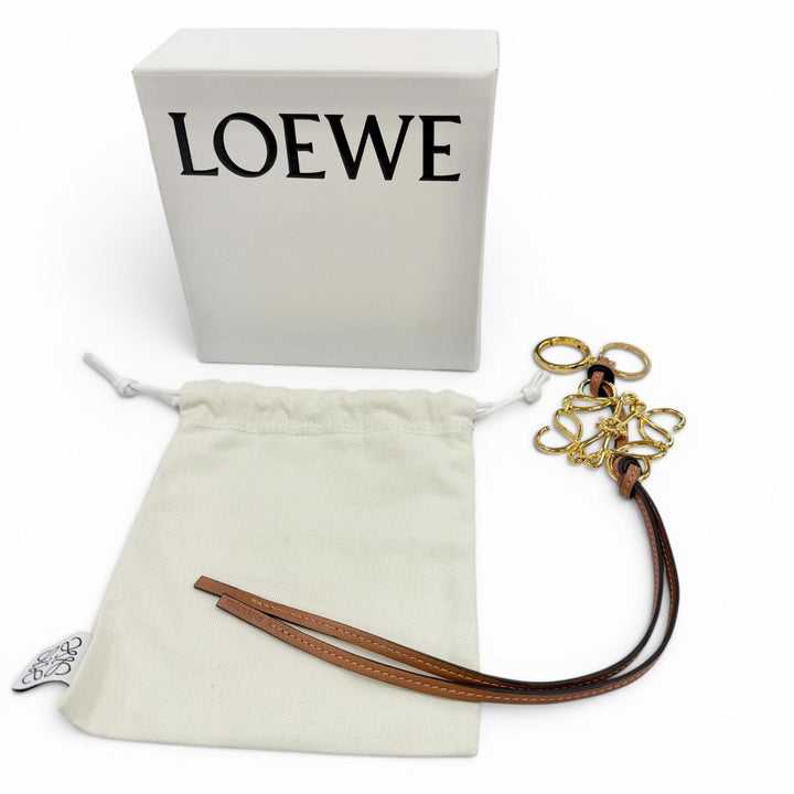 Great LOEWE Bag charm Anagram Keychain Classic calf Women C821232X01