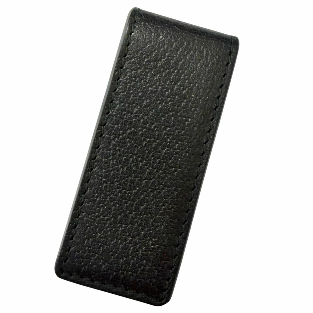Great GUCCI Money clip GG Marmont Money Clip black leather mens 522885