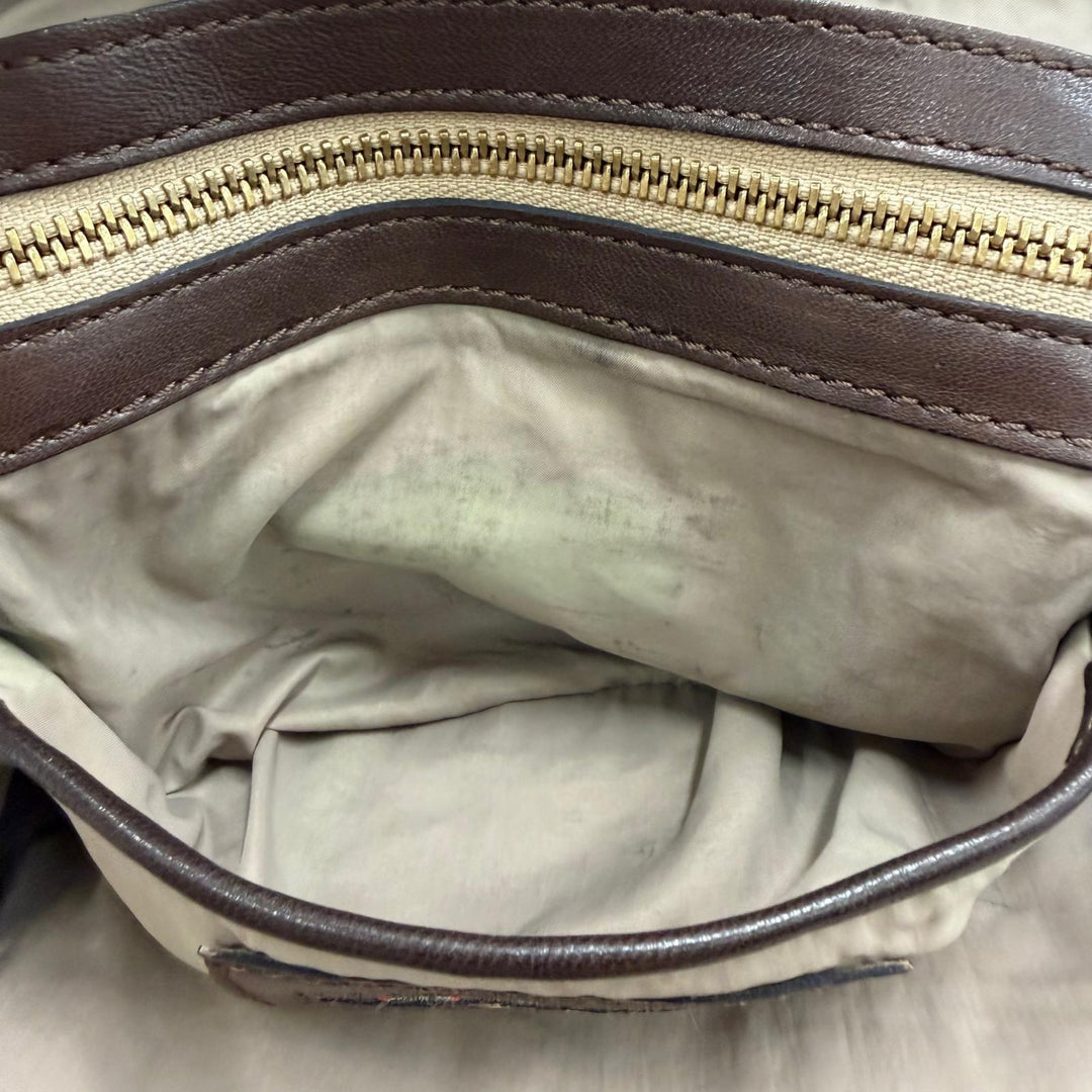 Great MARNI Shoulder Bag Logo Metal coin purse, leather Brown leather Women