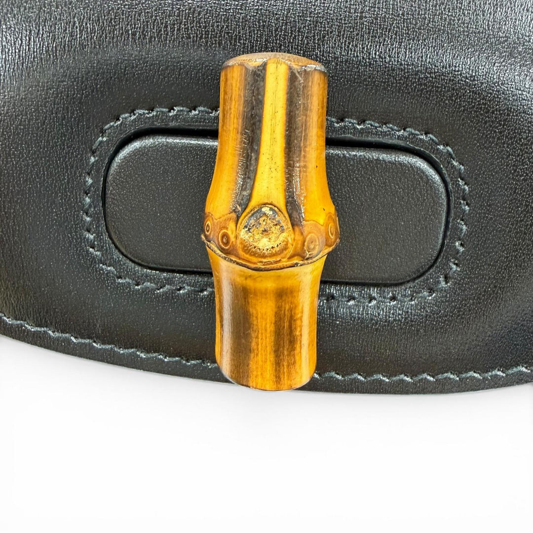 Excellent GUCCI Shoulder Bag Gucci Bamboo 1947 Mini Bag 2WAY hand black 686864