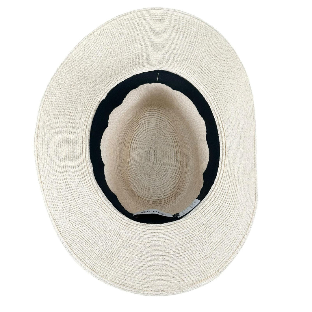 Excellent MAISON MICHEL hat M logo straw pink Hemp Women M