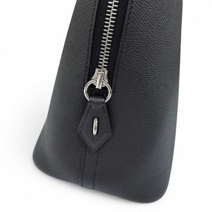 Pristine HERMES Handbag Bored 1923 30 black Epsom Leather Women
