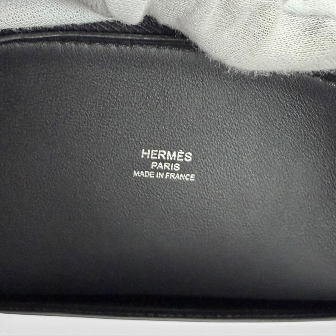 Pristine HERMES Handbag Bored 1923 30 black Epsom Leather Women