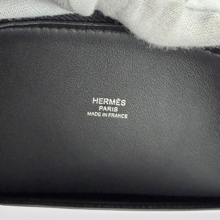 Pristine HERMES Handbag Bored 1923 30 black Epsom Leather Women