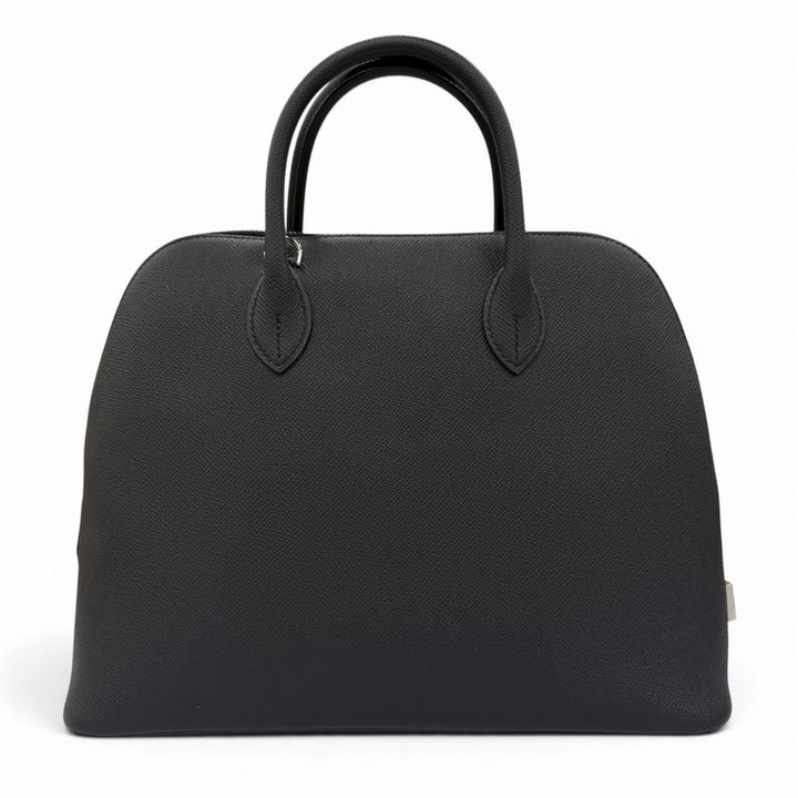Pristine HERMES Handbag Bored 1923 30 black Epsom Leather Women