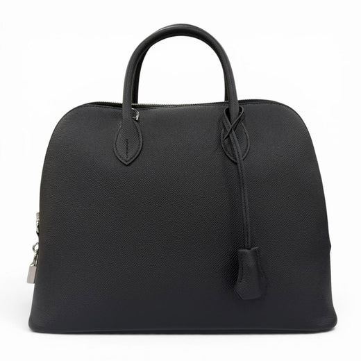 Pristine HERMES Handbag Bored 1923 30 black Epsom Leather Women