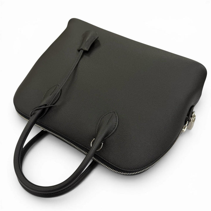 Pristine HERMES Handbag Bored 1923 30 black Epsom Leather Women