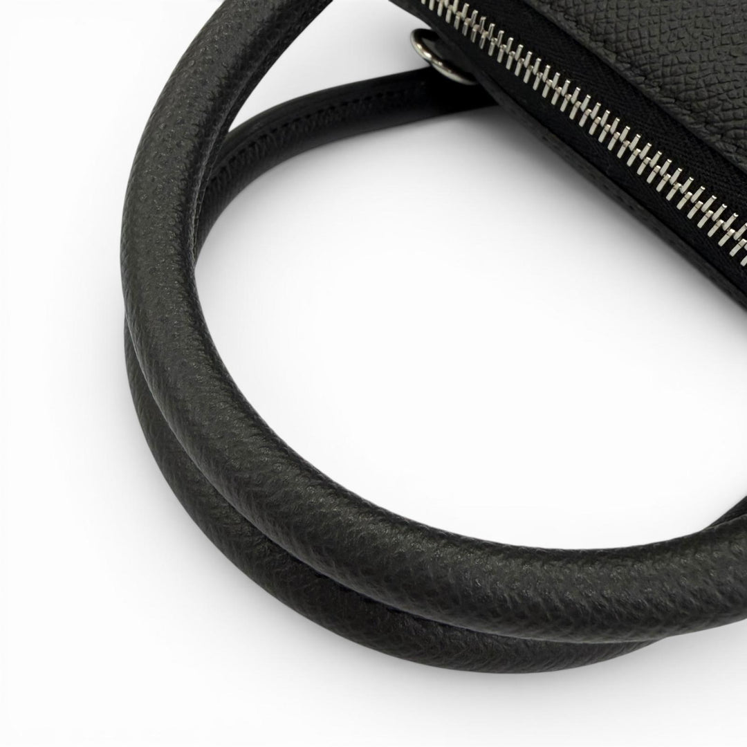 Pristine HERMES Handbag Bored 1923 30 black Epsom Leather Women