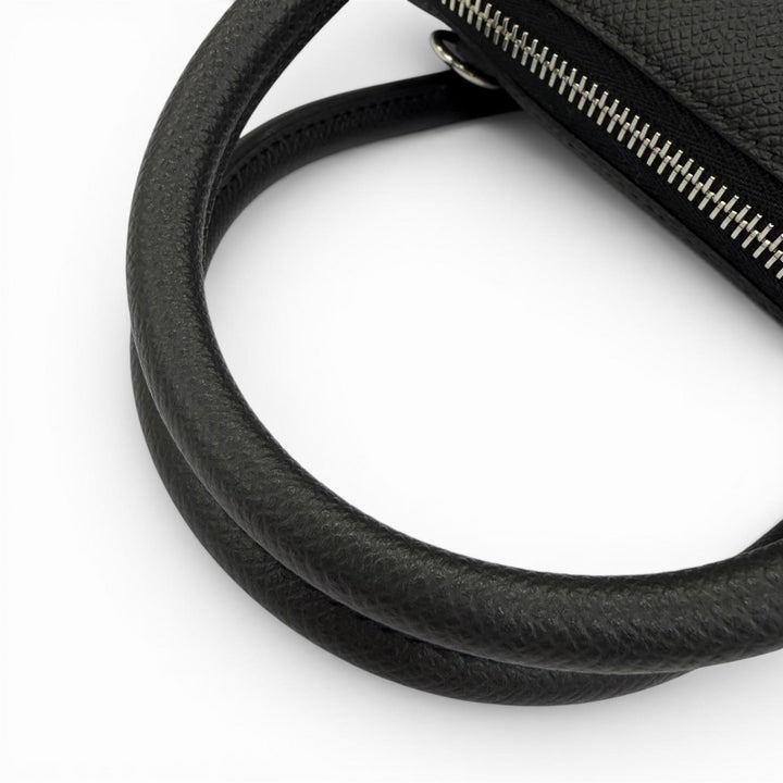 Pristine HERMES Handbag Bored 1923 30 black Epsom Leather Women
