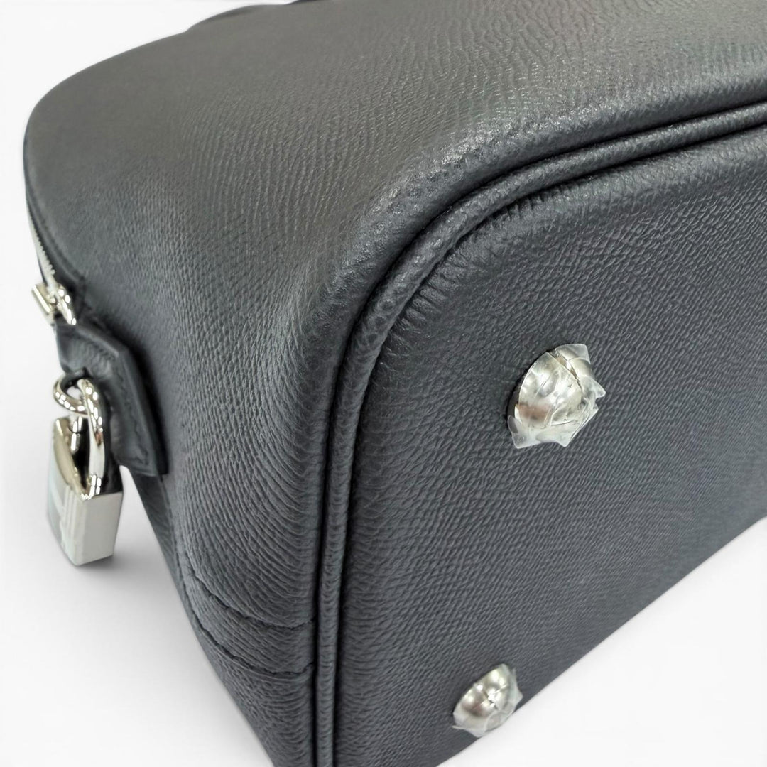 Pristine HERMES Handbag Bored 1923 30 black Epsom Leather Women