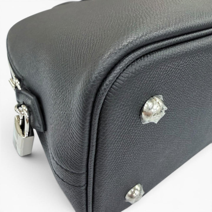 Pristine HERMES Handbag Bored 1923 30 black Epsom Leather Women