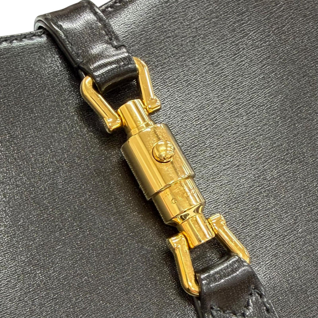 Great GUCCI Shoulder Bag Jackie 1961 Mini Shoulder Bag 2WAY handbag black 637091