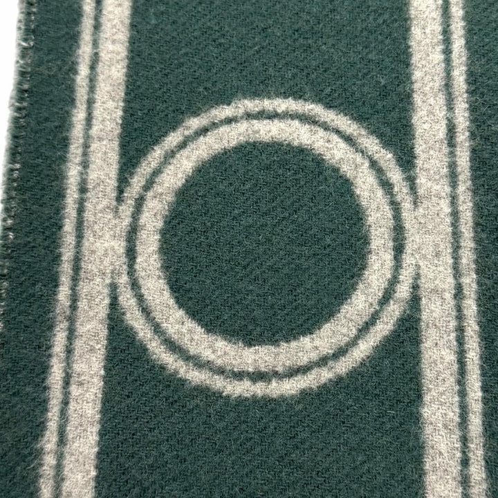 Great HERMES Scarf Bande de Repo green cashmere Women