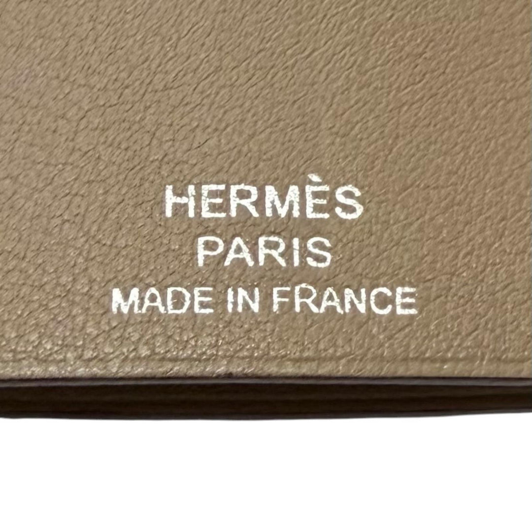 Great HERMES Necklace Large Clochette Etope Vaux Swift Leather mens