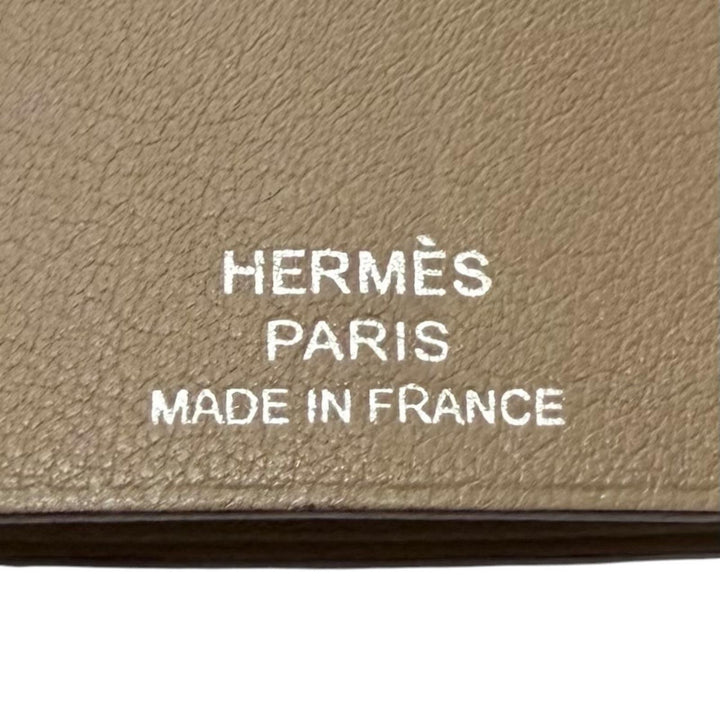 Great HERMES Necklace Large Clochette Etope Vaux Swift Leather mens