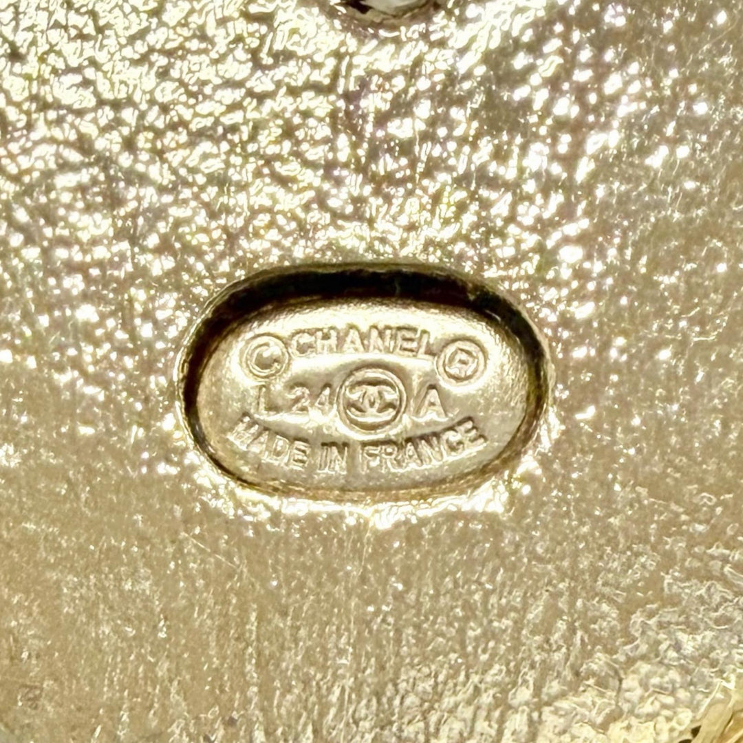 Excellent CHANEL Brooch 1680-2 Chanel COCO Mark Heart Musical Note L24A ABE085