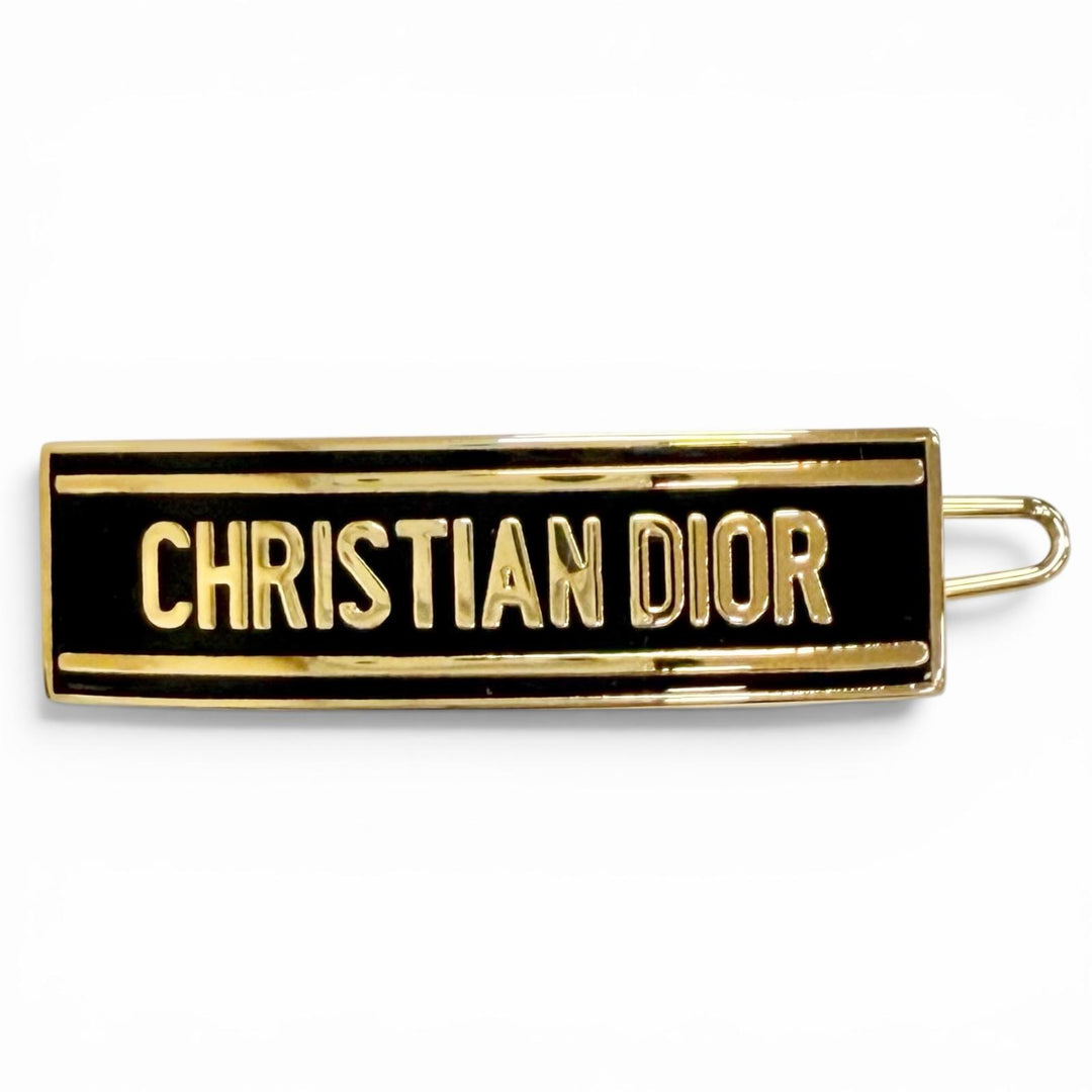Great Christian Dior hairpin Logo Hairpin Hair Clip Hair Accessory gold Women