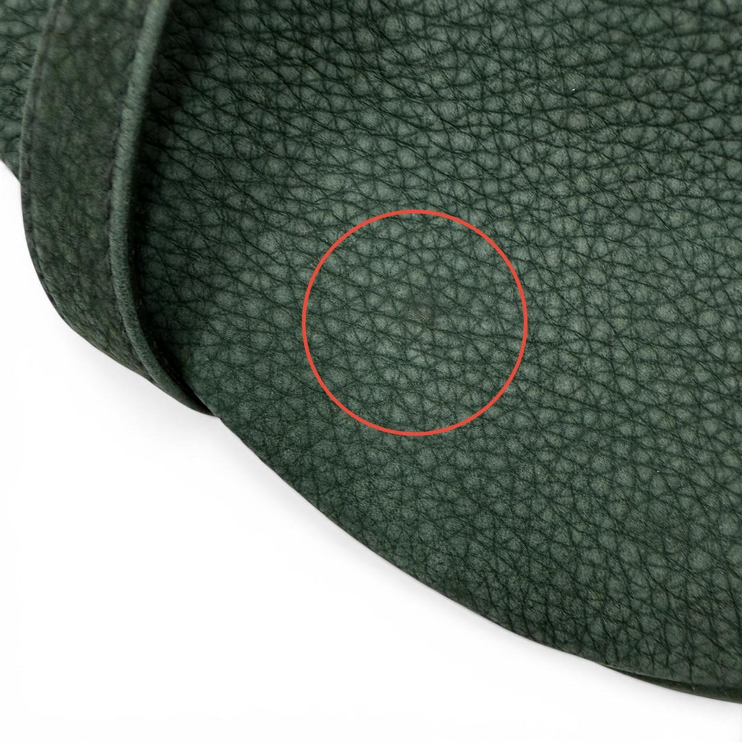 Great COACH Shoulder Bag Old coach green Nubuck Leather Women