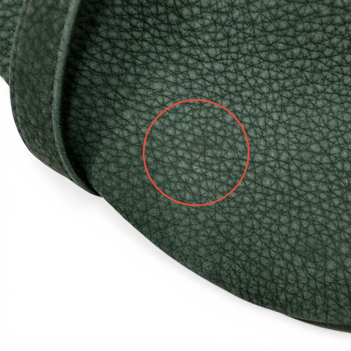 Great COACH Shoulder Bag Old coach green Nubuck Leather Women