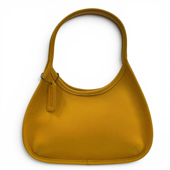 Great COACH Shoulder Bag Ergo mustard Glove leather Women 9027