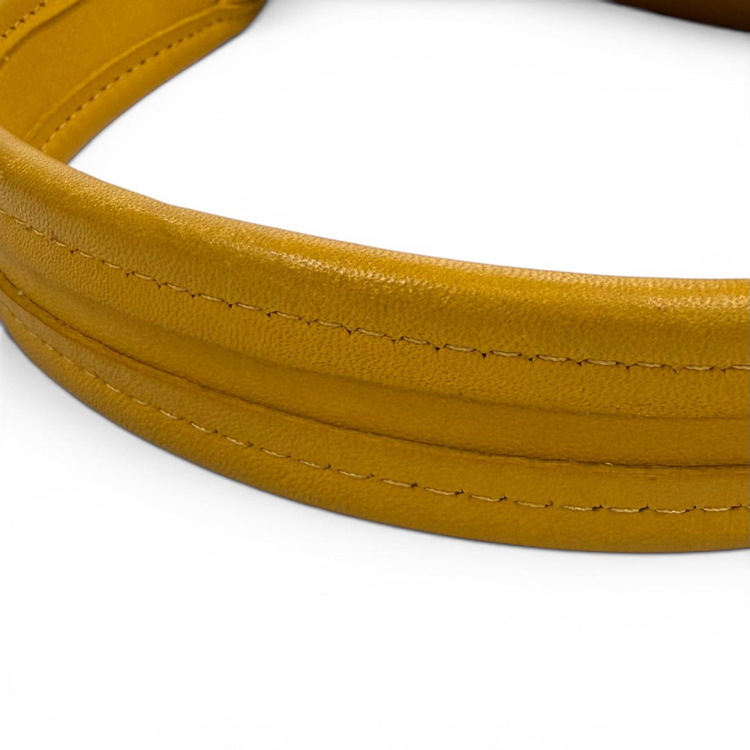 Great COACH Shoulder Bag Ergo mustard Glove leather Women 9027