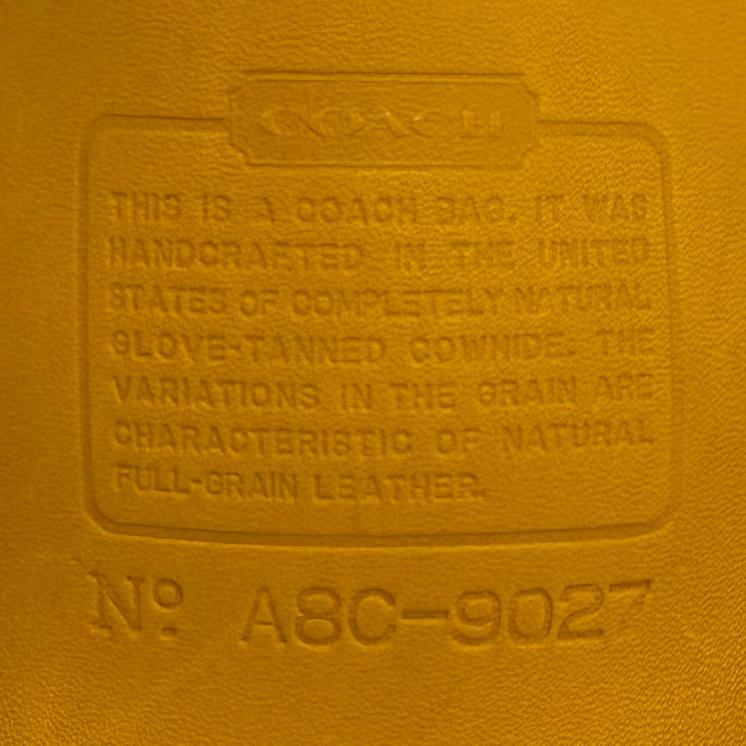 Great COACH Shoulder Bag Ergo mustard Glove leather Women 9027