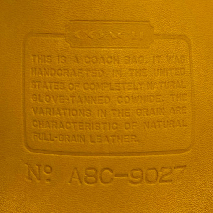 Great COACH Shoulder Bag Ergo mustard Glove leather Women 9027