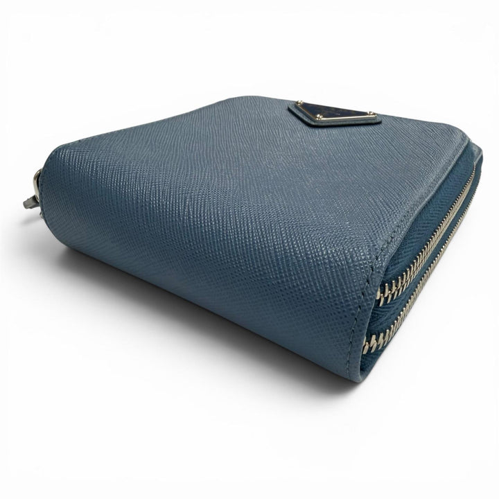 Pristine PRADA Shoulder Bag blue Safiano leather mens 2ZH126