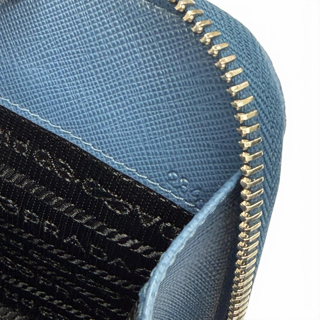 Pristine PRADA Shoulder Bag blue Safiano leather mens 2ZH126