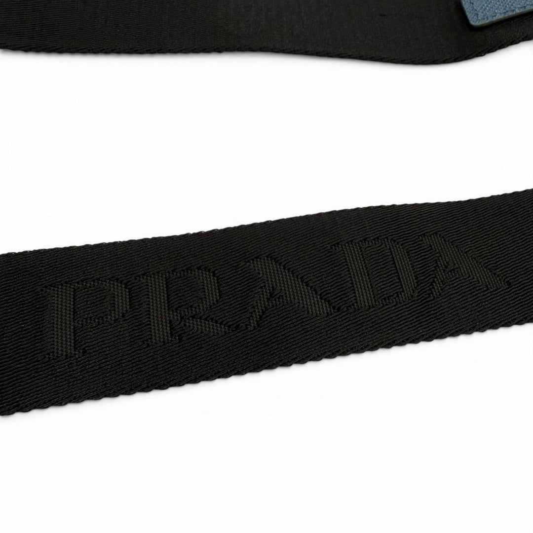 Pristine PRADA Shoulder Bag blue Safiano leather mens 2ZH126