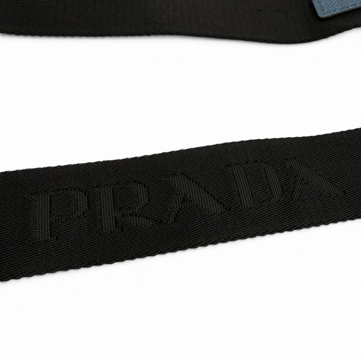 Pristine PRADA Shoulder Bag blue Safiano leather mens 2ZH126
