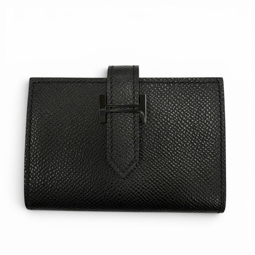 Excellent HERMES name card holder Bean Epsom Leather mens