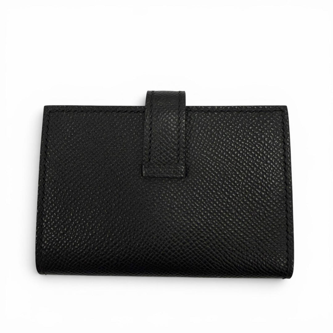 Excellent HERMES name card holder Bean Epsom Leather mens