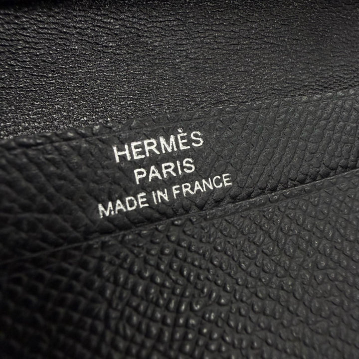 Excellent HERMES name card holder Bean Epsom Leather mens