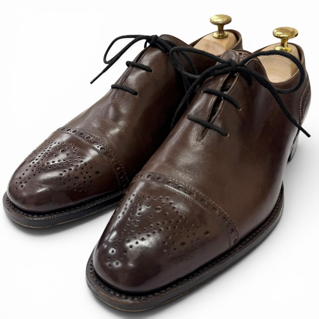 Very Good Silvano Lattanzi Dress shoes Medallion Punched Cap Toe