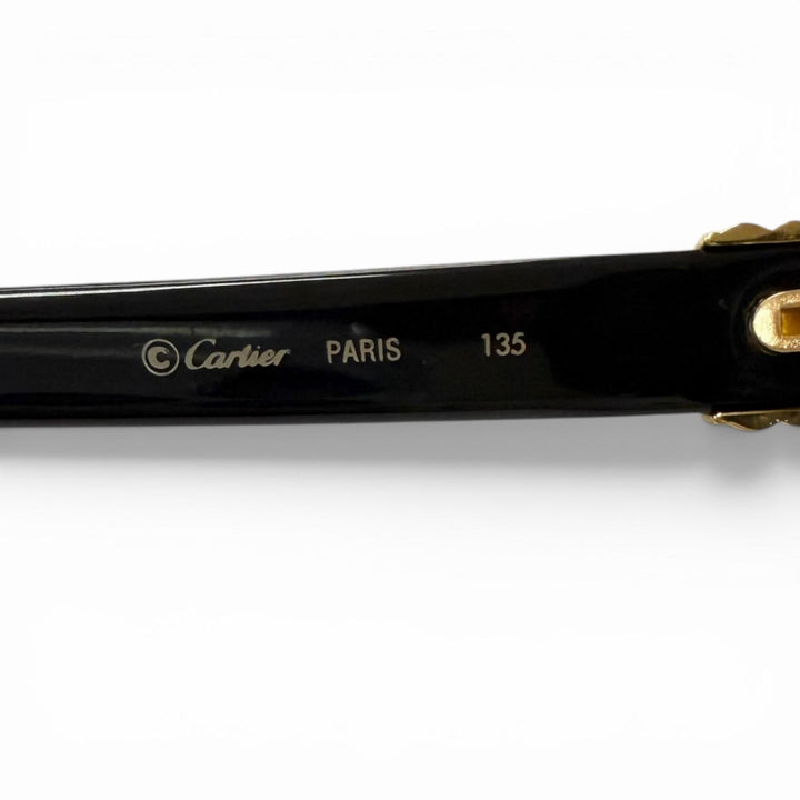 Great Cartier sunglasses 135 Trinity Oval Frame black
