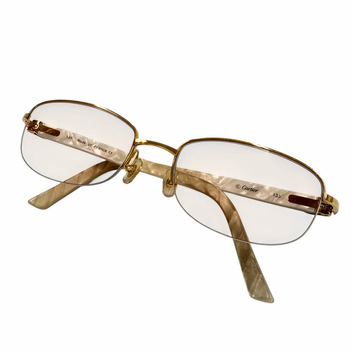 Very Good Cartier sunglasses gold mens