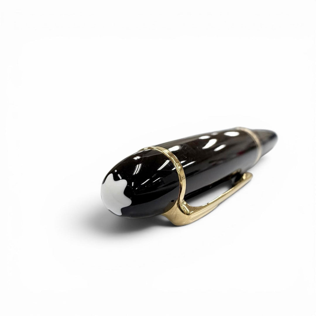 Excellent MONTBLANC fountain pen Meisterstück 147 Traveler black 14K mens