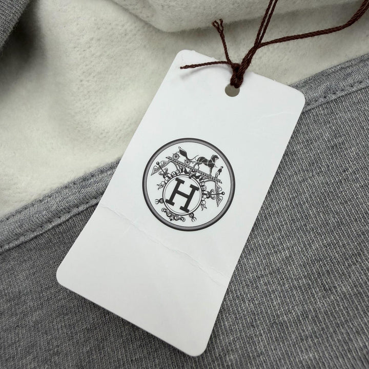 Pristine HERMES sweat Capsule Sports gray cotton mens XL H55740HA