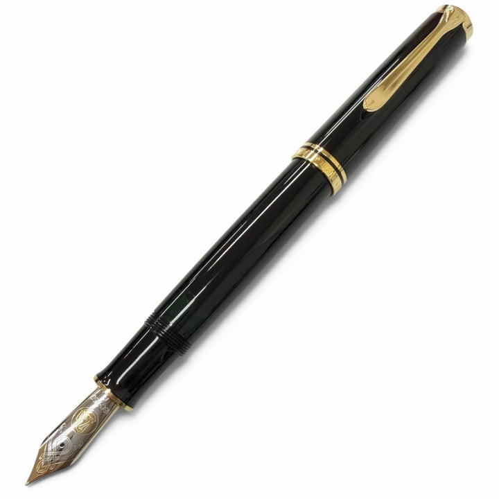Excellent PERIKAN fountain pen Sovereign black 18K mens M1000