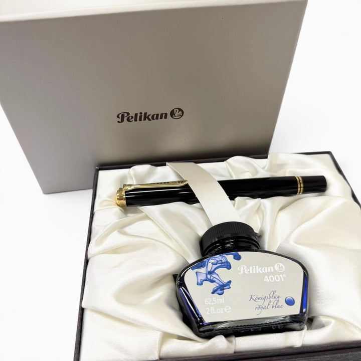 Excellent PERIKAN fountain pen Sovereign black 18K mens M1000