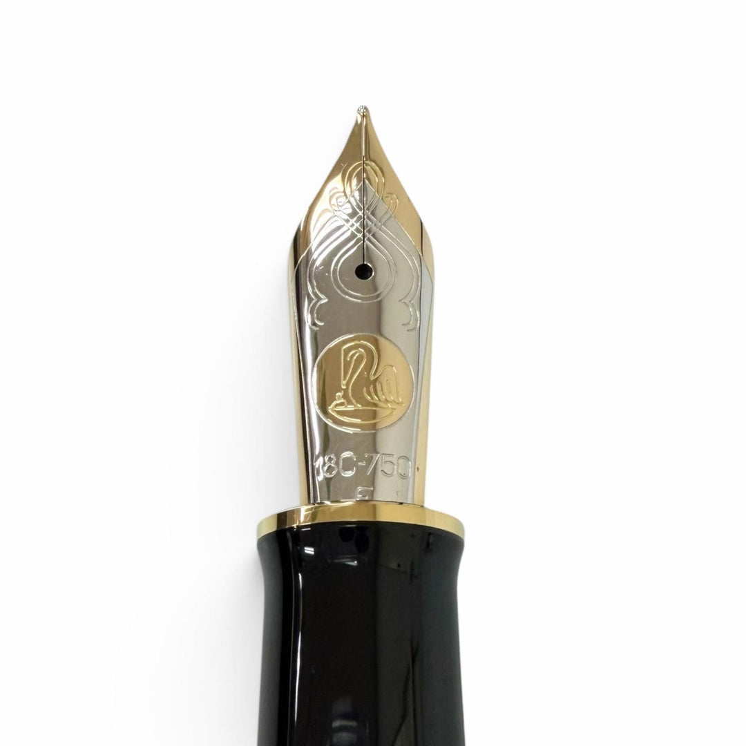Excellent PERIKAN fountain pen Sovereign black 18K mens M1000